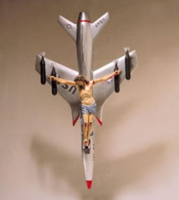 Cristo y avion de Leon Ferrari