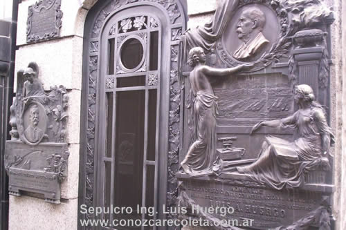 sepulcro ing. Luis Huergo