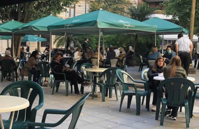 restaurantes mesas al aire libre