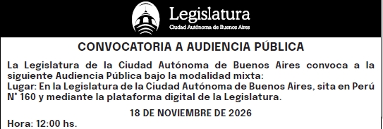 Audiencia publica del 18 de noviembre 2026 - Subte F