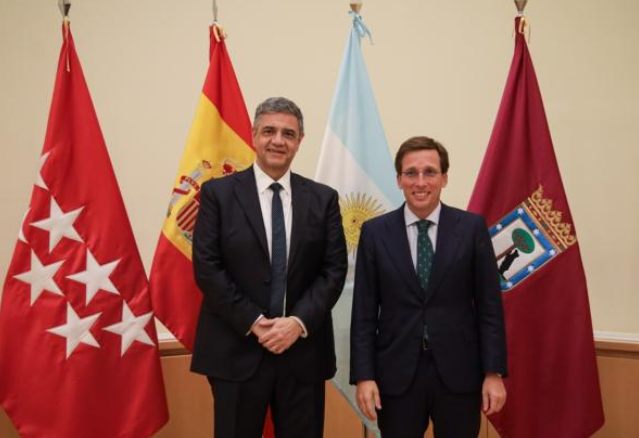 Jorge Macri con alcalde de Madrid